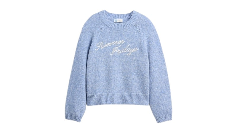 Gap x Summer Fridays Oversized Logo Sweater Moonstone