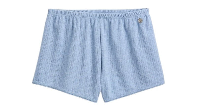 Gap x Summer Fridays Pointelle PJ Shorts Moonstone Blue Heather