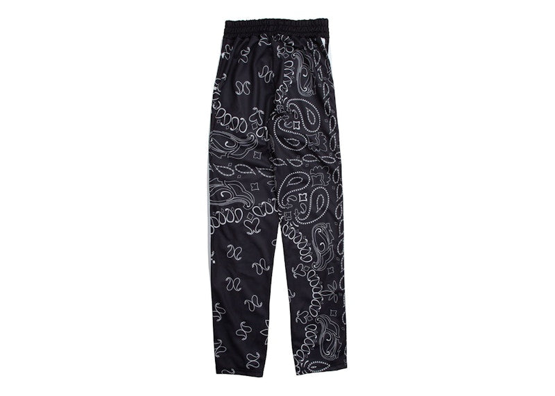 Garment Workshop Bandana Paisley Hidden Zip Pants Black