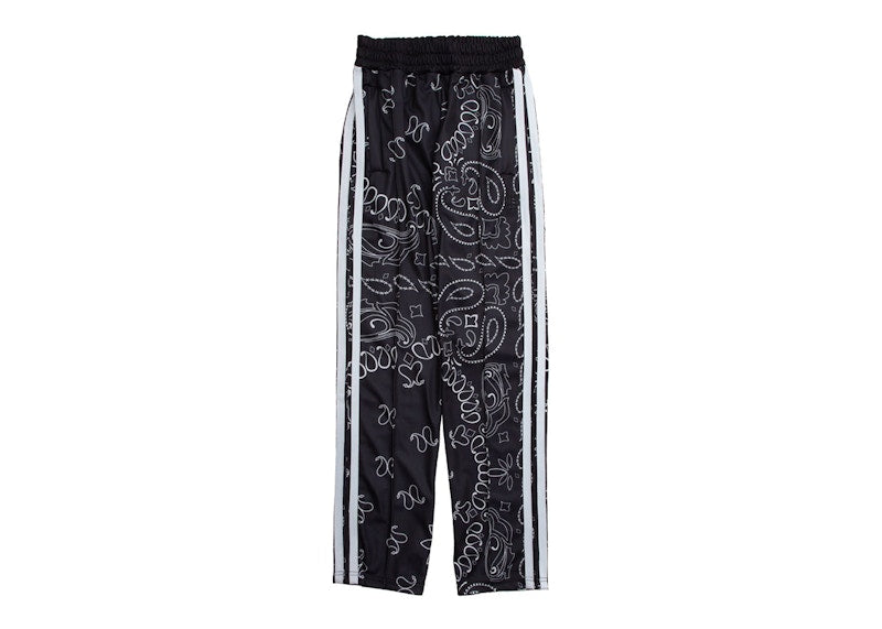 Garment Workshop Bandana Paisley Hidden Zip Pants Black