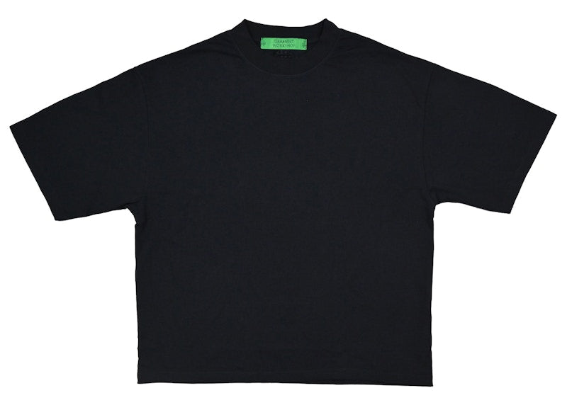 Garment Workshop Classic Boxy Fit Cotton Tee Chaos Black