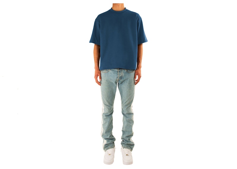 Garment Workshop Classic Boxy Fit Cotton Tee Sea Blue