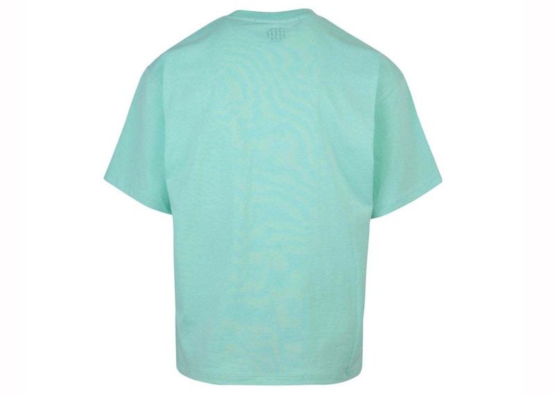 Garment Workshop Double Embroidery T-Shirt Viridian Green