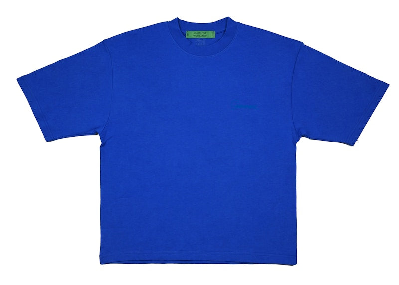 Garment Workshop Double Embroidery Tee Brady Blue