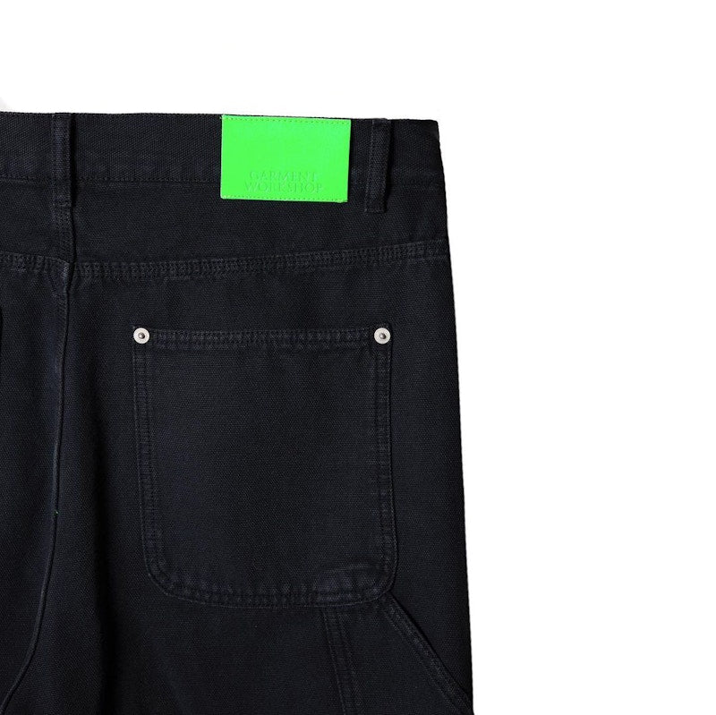 Garment Workshop Double-Knee Carpenter Jeans Washed Black