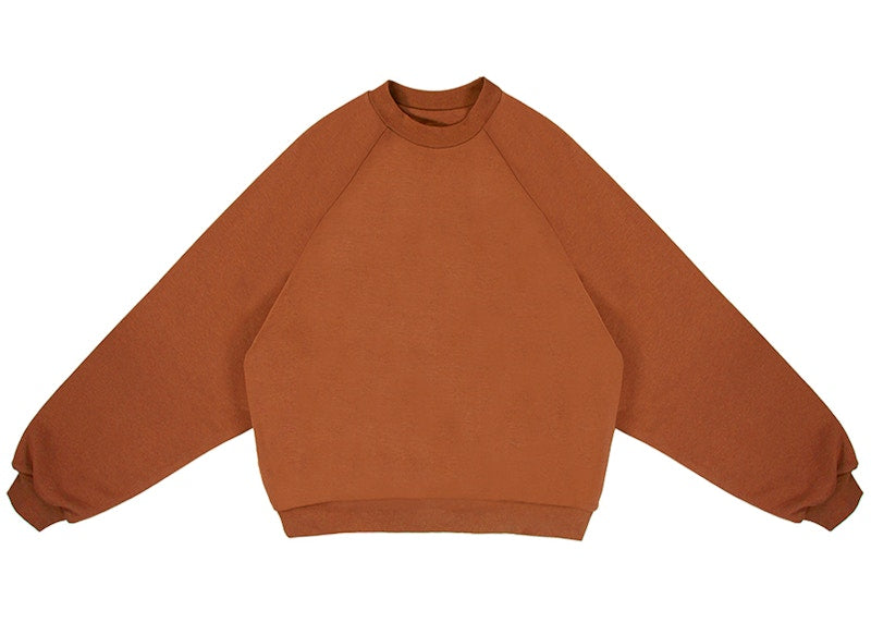 Garment Workshop Double Layer Crewneck Rust Brown