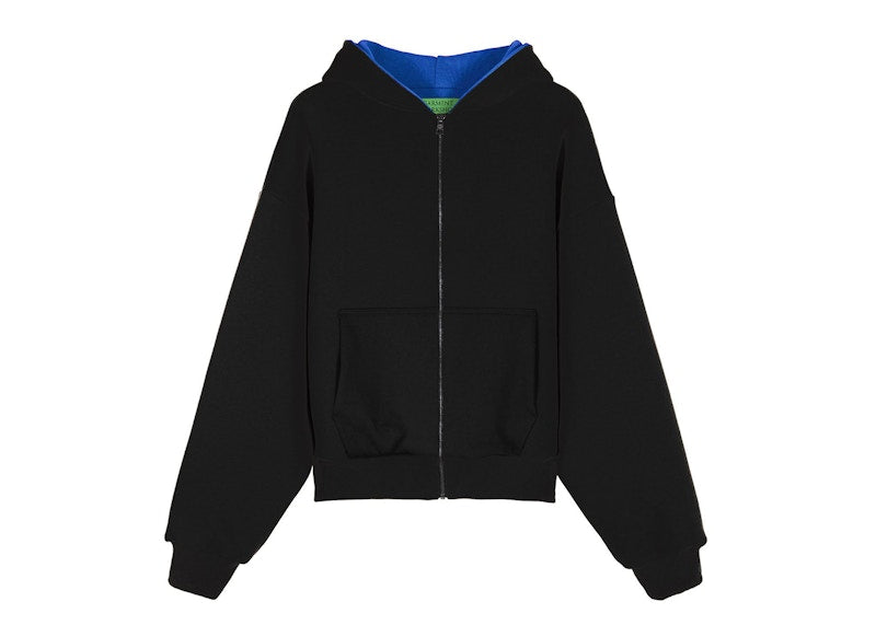 Garment Workshop Double Layered Bicolor Zip Hoodie Blue/Black