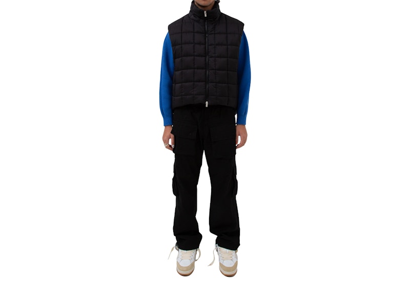 Garment Workshop Quilted Puffer Vest Chaos Black