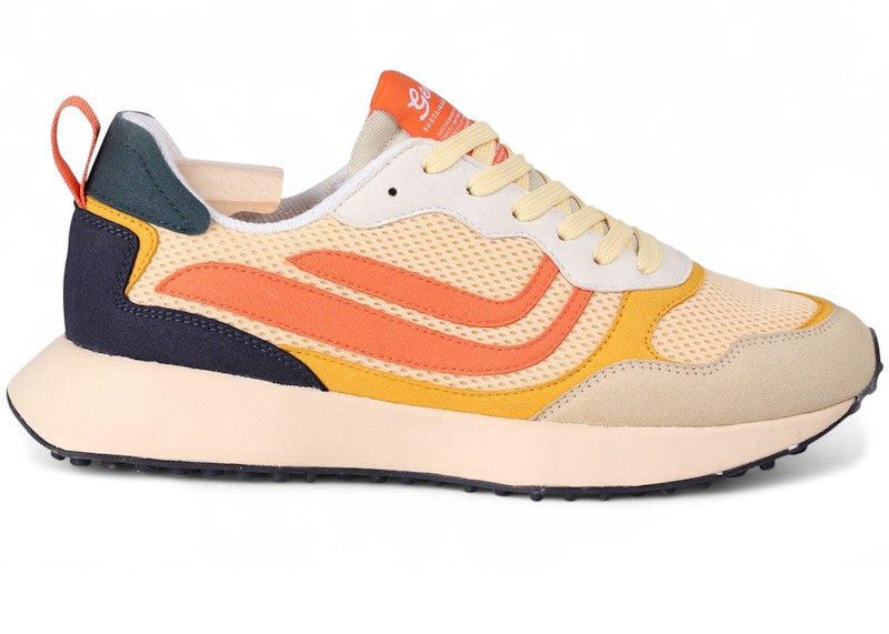 Genesis Footwear G-Marathon Multi Mesh Light Beige Yellow Orange
