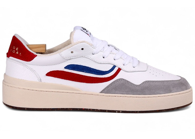 Genesis Footwear G-Soley Porto Soft Leather White Red Blue