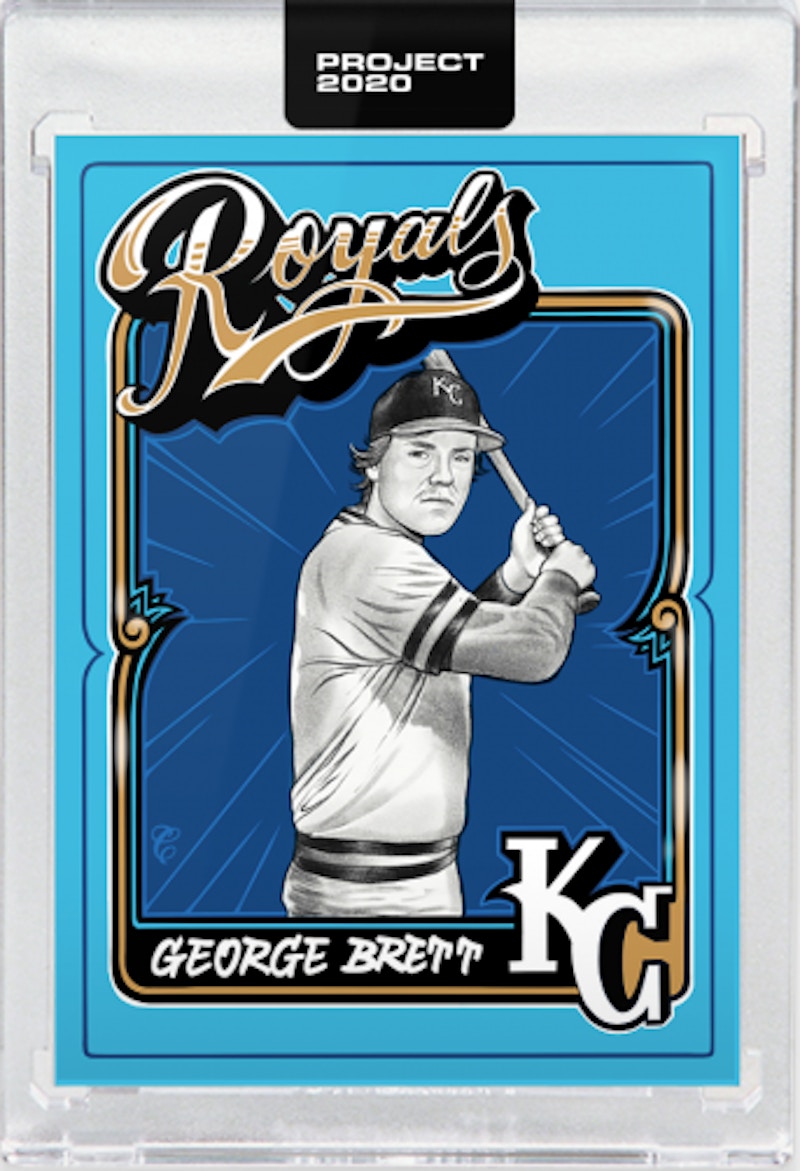 George Brett 1975 Topps Project 2020 Mister Cartoon /2360 #43