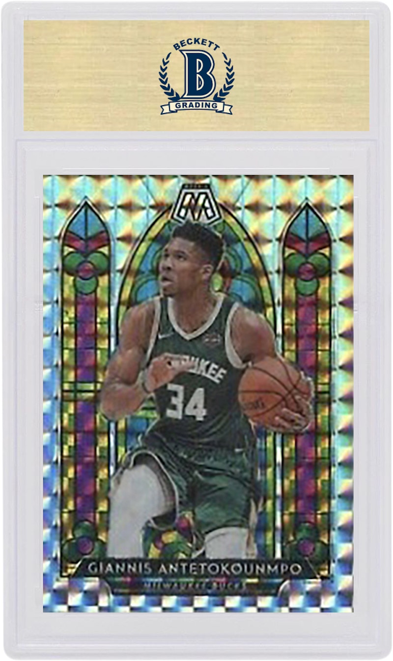Giannis Antetokounmp 2019 Panini Mosaic Stained Glass #7 (PSA or BGS Graded)
