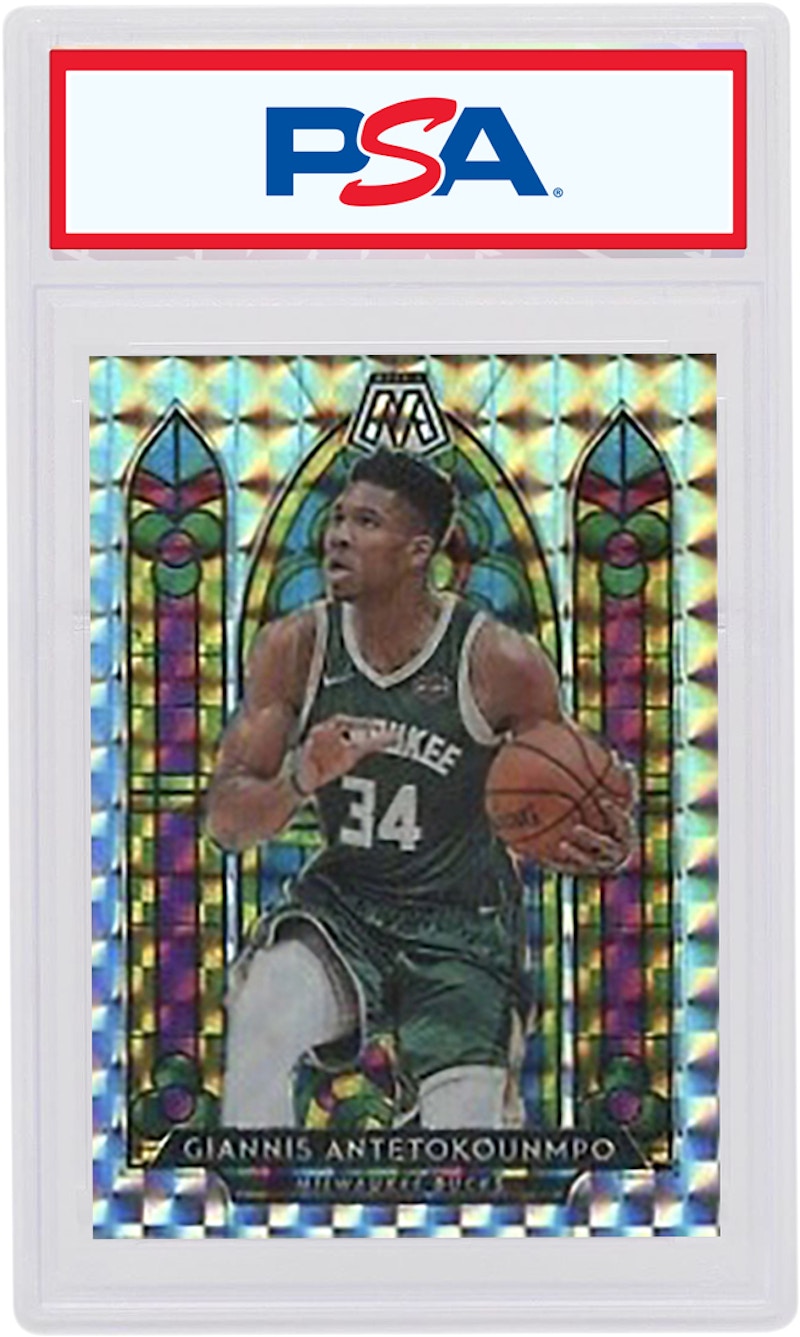 Giannis Antetokounmp 2019 Panini Mosaic Stained Glass #7 (PSA or BGS Graded)
