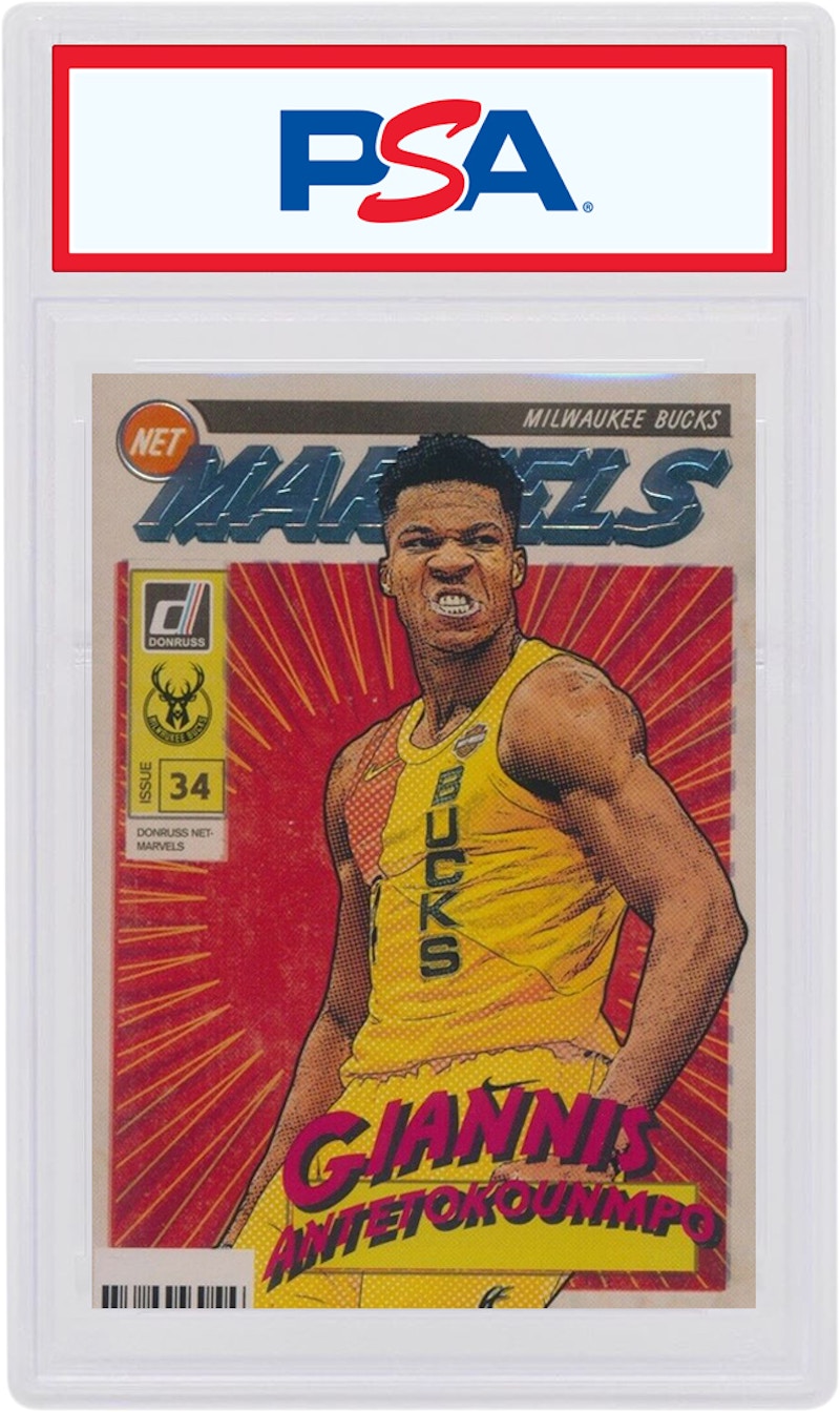 Giannis Antetokounmpo 2019 Panini Donruss Net Marvels #11 (PSA or BGS Graded)