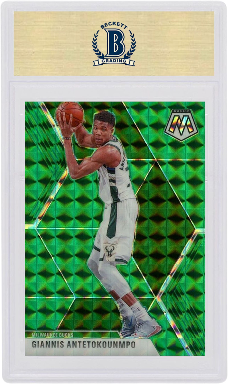 Giannis Antetokounmpo 2019 Panini Mosaic Green #75 (PSA or BGS Graded)