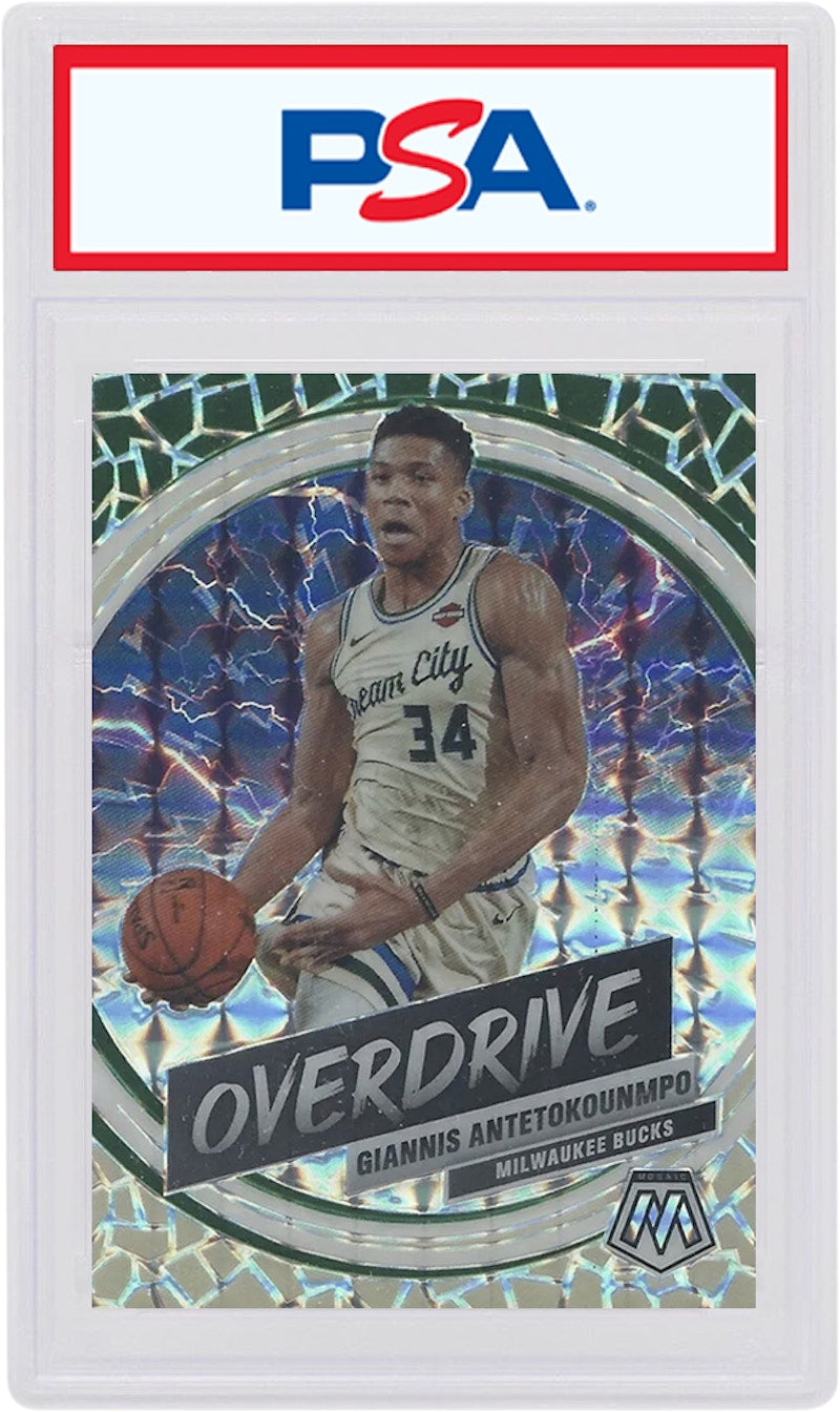 Giannis Antetokounmpo 2019 Panini Mosaic Overdrive #217 (PSA or BGS Graded)