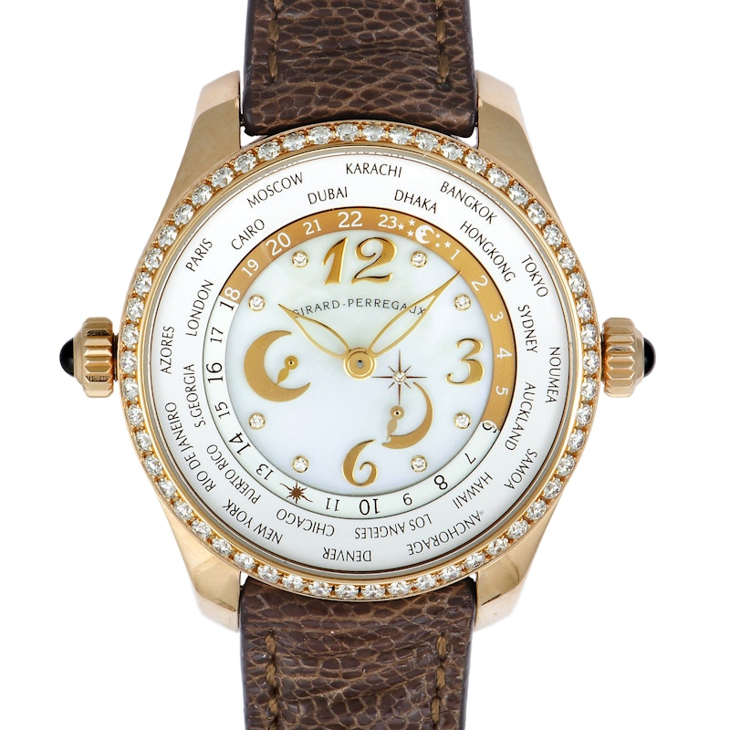 Girard Perregaux Rose Gold World Time Chronograph 49860D52A