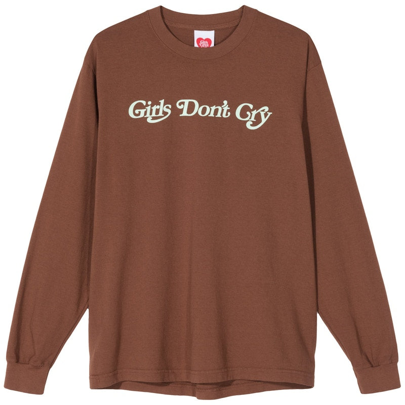 Girls Don't Cry Butterfly L/S T-shirt Brown