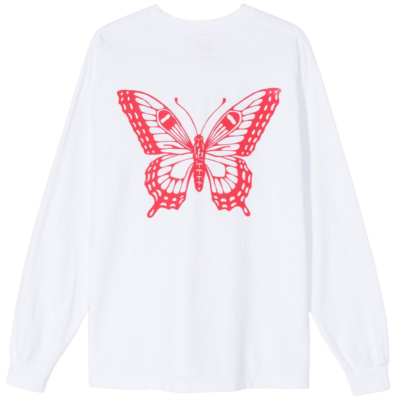 Girls Don't Cry Butterfly L/S T-shirt White