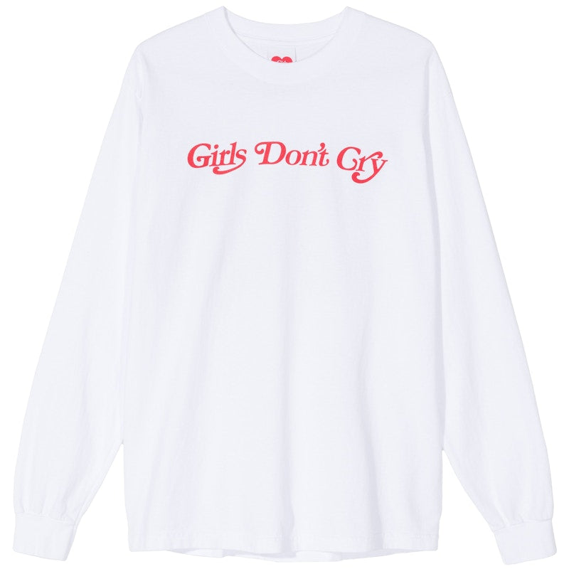 Girls Don't Cry Butterfly L/S T-shirt White