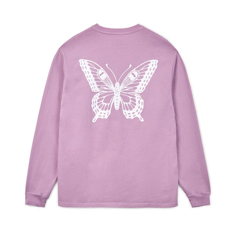 Girls Don't Cry Butterfly L/S Tee Lavender