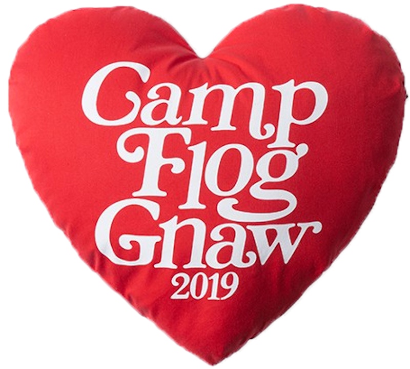 Girls Don't Cry Camp Flog Gnaw 2019 Pillow Red
