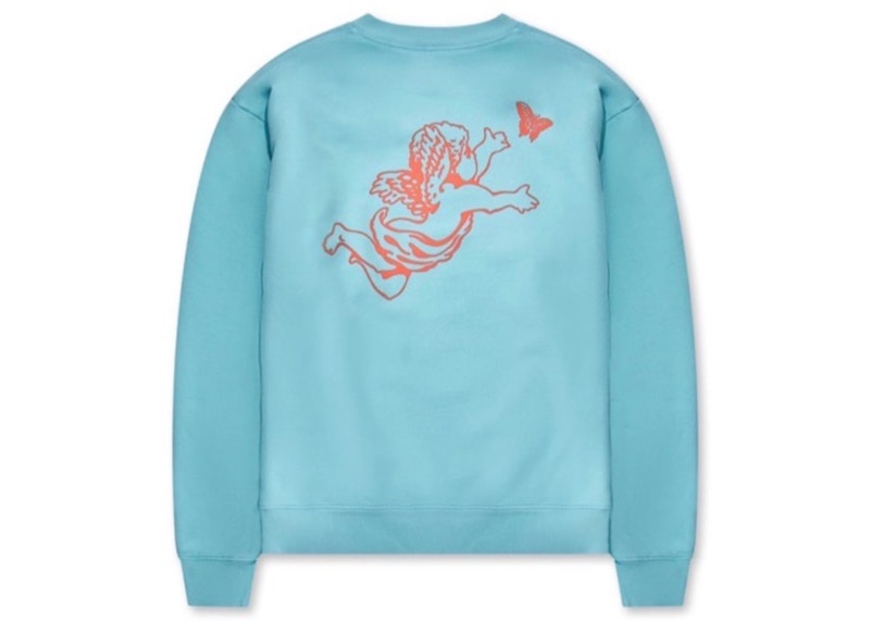 Girls Don't Cry GDC Angel Logo Crewneck Sweatshirt Blue Red