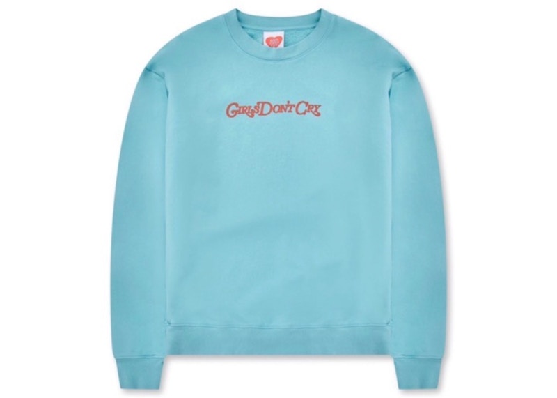 Girls Don't Cry GDC Angel Logo Crewneck Sweatshirt Blue Red