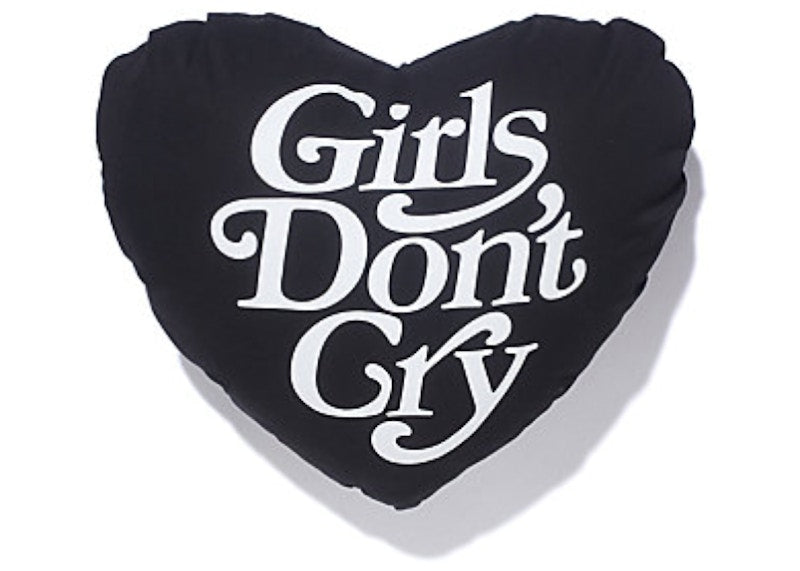 Girls Don't Cry GDC Angel Logo Pillow Black