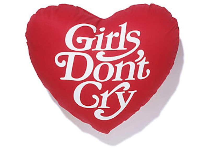 Girls Don't Cry GDC Angel Logo Pillow Red