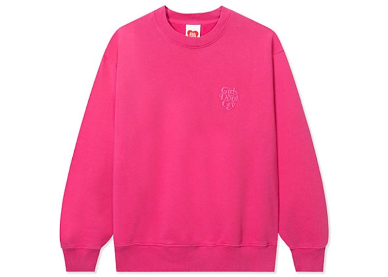 Girls Don't Cry GDC Logo Crewneck Sweatshirt Pink