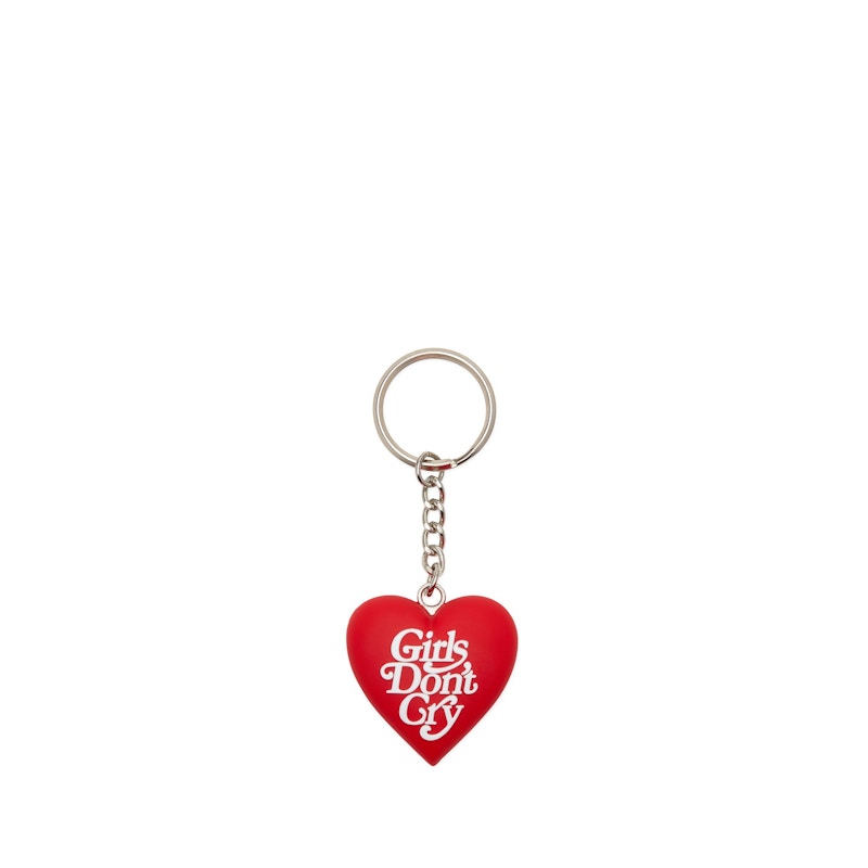 Girls Don't Cry Logo Keychain Red