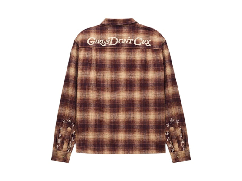 Girls Don't Cry x Cherry Western Flannel Shirt Brown