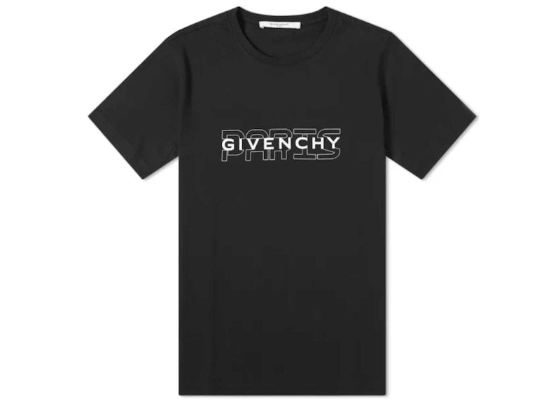 Givenchy 2D Paris Logo T-shirt Black