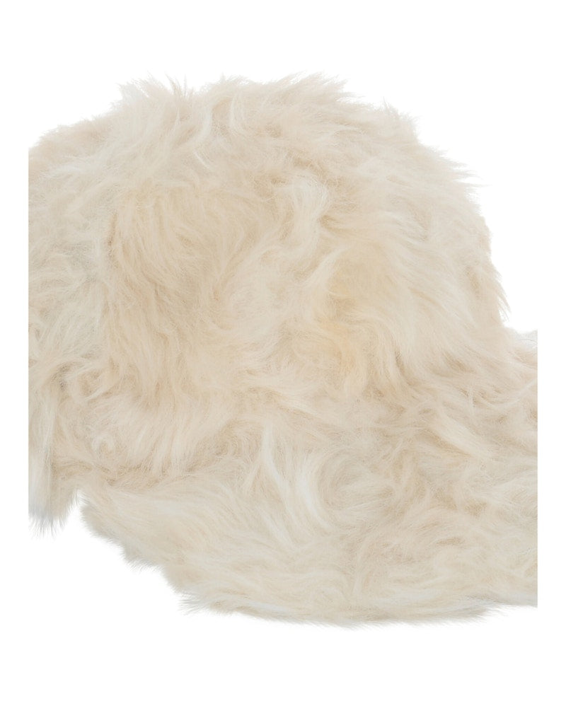 Givenchy 4G Faux-Fur Baseball Cap Cream