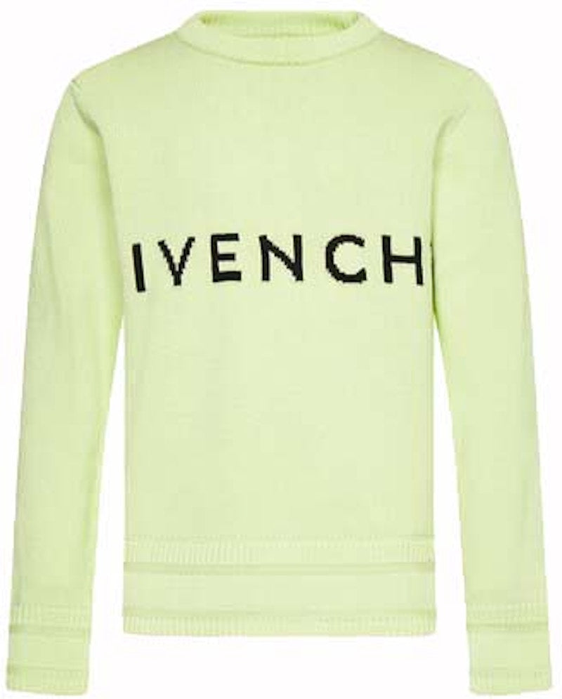 Givenchy 4G Intarsia Knitted Sweater Yellow/Black