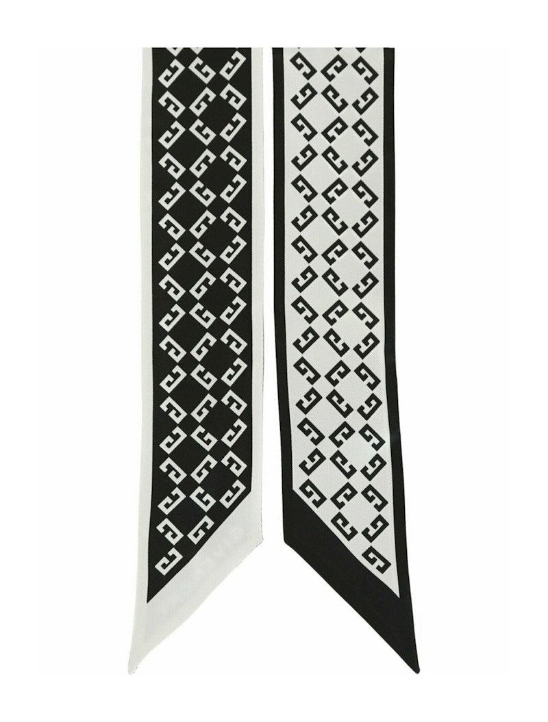 Givenchy 4G Logo Silk Bandeau Black White