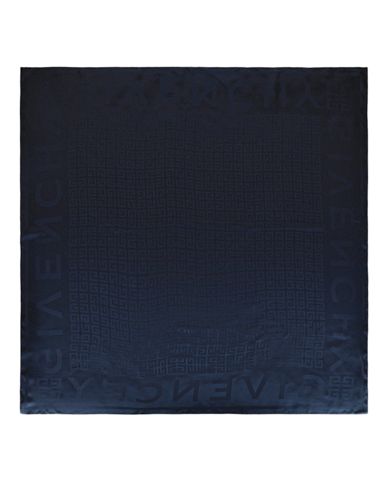 Givenchy 4G Logo Silk Shawl Navy