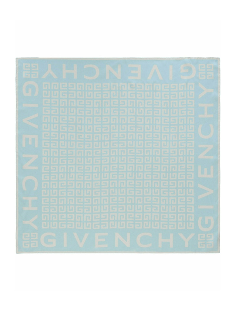 Givenchy 4G Logo Square Scarf Grey/Blue