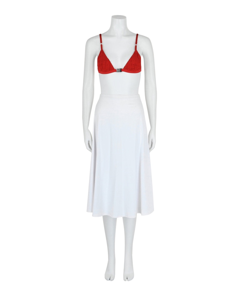 Givenchy 4G Monogram Triangle Bra Vermilion