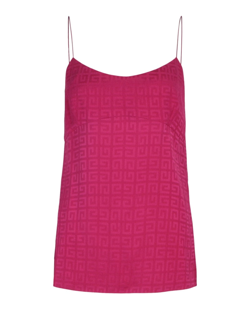 Givenchy 4G Silk Cami Fuchsia
