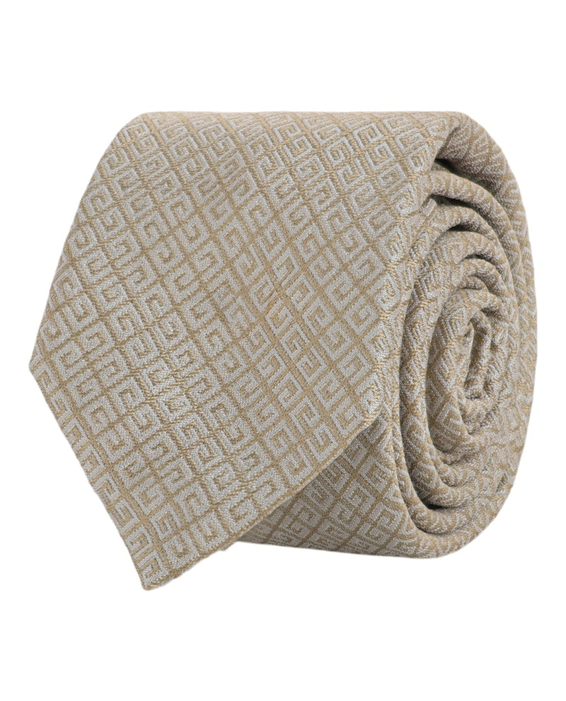 Givenchy 4G Silk Tie Beige