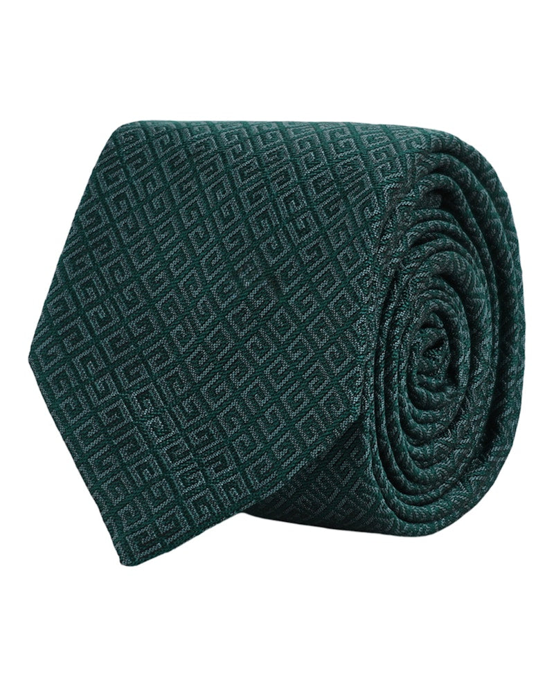 Givenchy 4G Silk Tie Dark Green