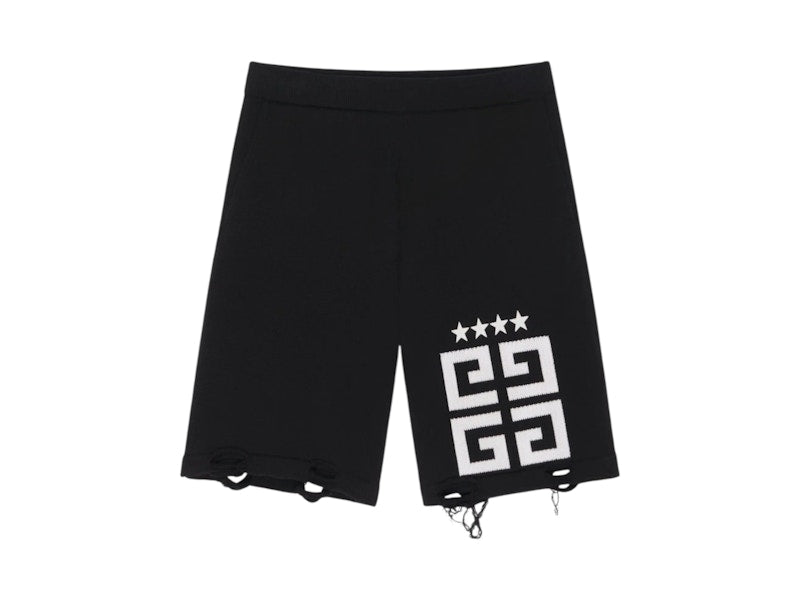 Givenchy 4G Stars Bermuda Shorts Black/White