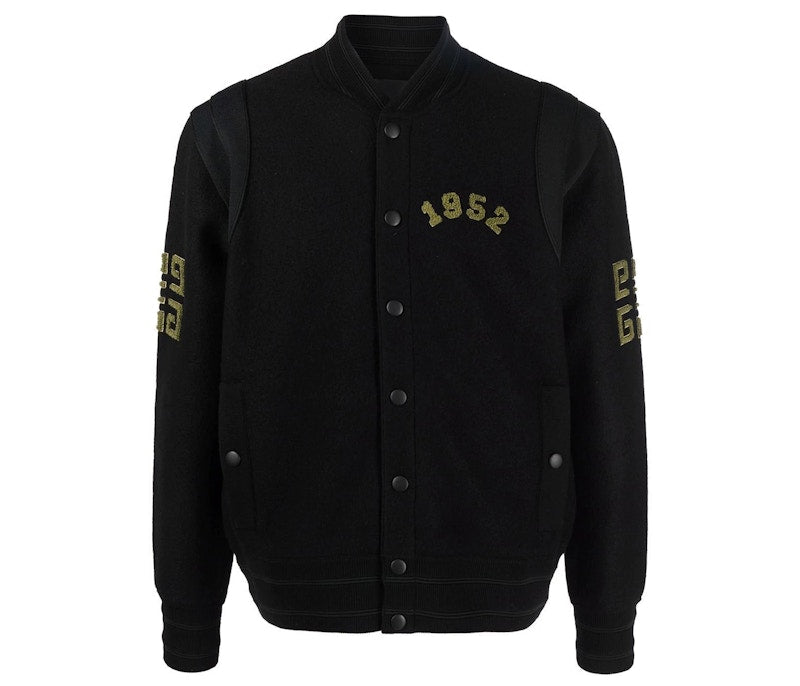 Givenchy 4G Wool Bomber Jacket Black
