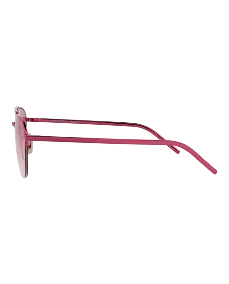 Givenchy Aviator-Frame Metal Sunglasses Pink Pink Violet (GV40004U-57-72Z)