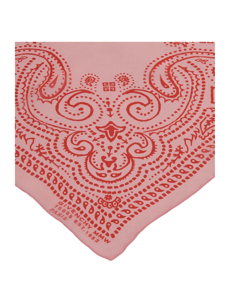 Givenchy Bandana Print Scarf Pink/Red