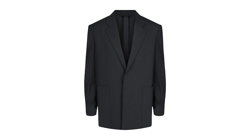 Givenchy Boxy Fit Single-Button Blazer Charcoal