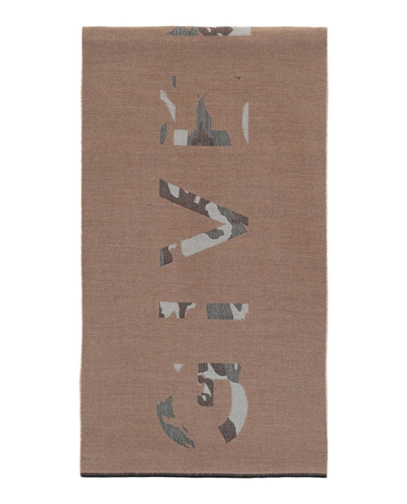 Givenchy Camouflage Logo Scarf Beige
