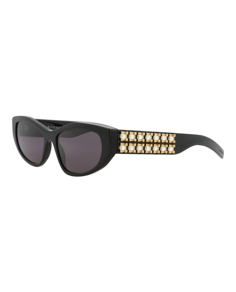 Givenchy Cat Eye-Frame Acetate Sunglasses Black Black Smoke (GV40078I-56-01A)